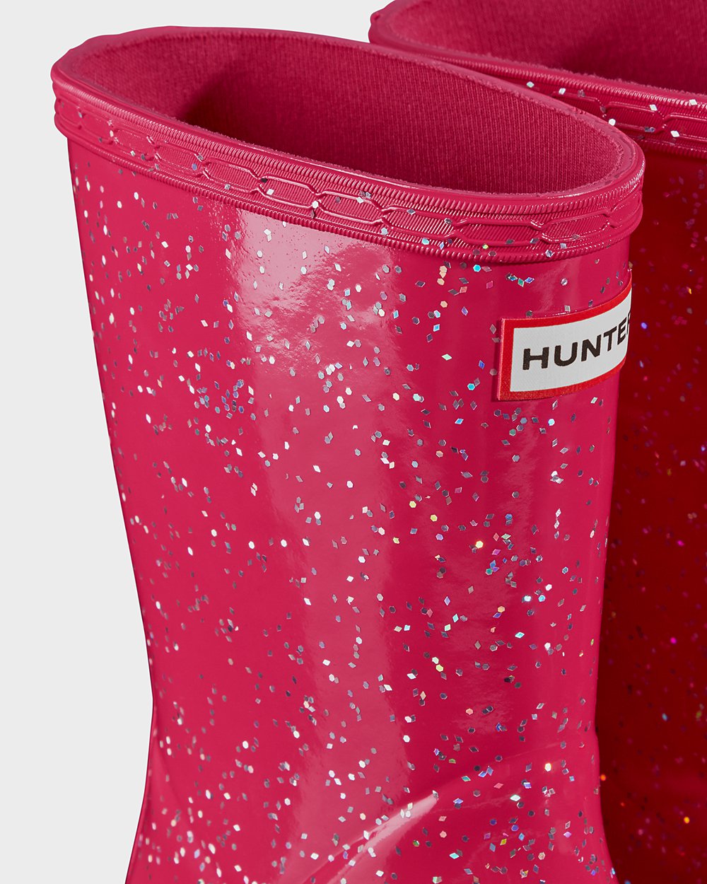 Kids Hunter Original First Giant Glitter | Rain Boots Pink | NZ-62394-GDTK